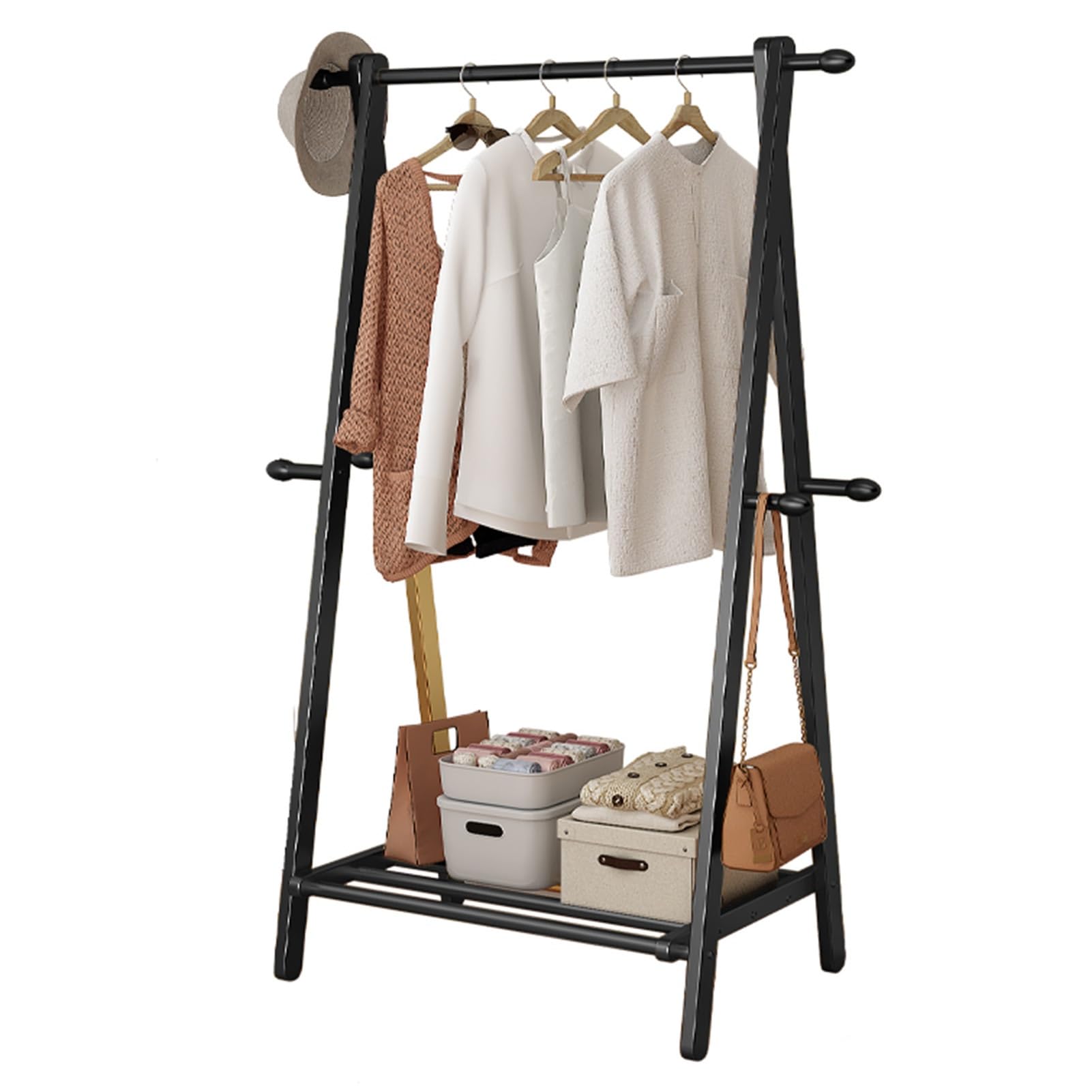 Amazon.com: HEBEHO Freestanding Clothes Rack for Hanging Clothes